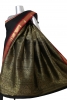 Exclusive Black Temple Kanjeevaram Silk Saree-1 Meter Contemporary Pallu